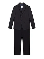 Little Boy's & Notch Lapel Wool-Blend Suit Jacket
