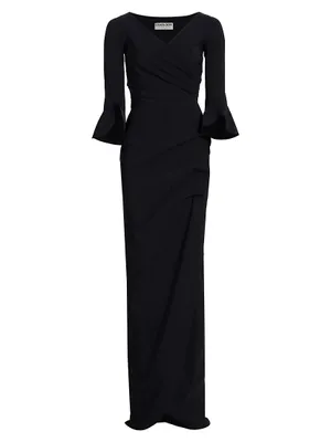 Zalfa Ruched Gown