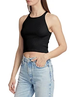 Cropped Ribbed Tank