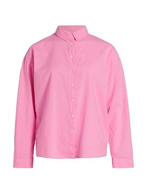 Devyn Linen Button-Front Shirt