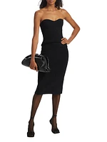 Rib-Knit Midi-Skirt