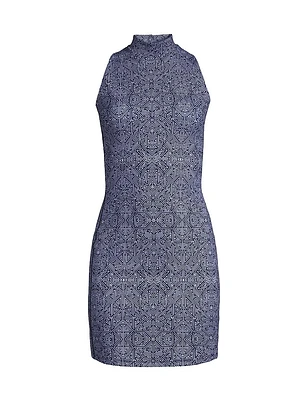 Nova Labyrinth Double-Face Knit Dress