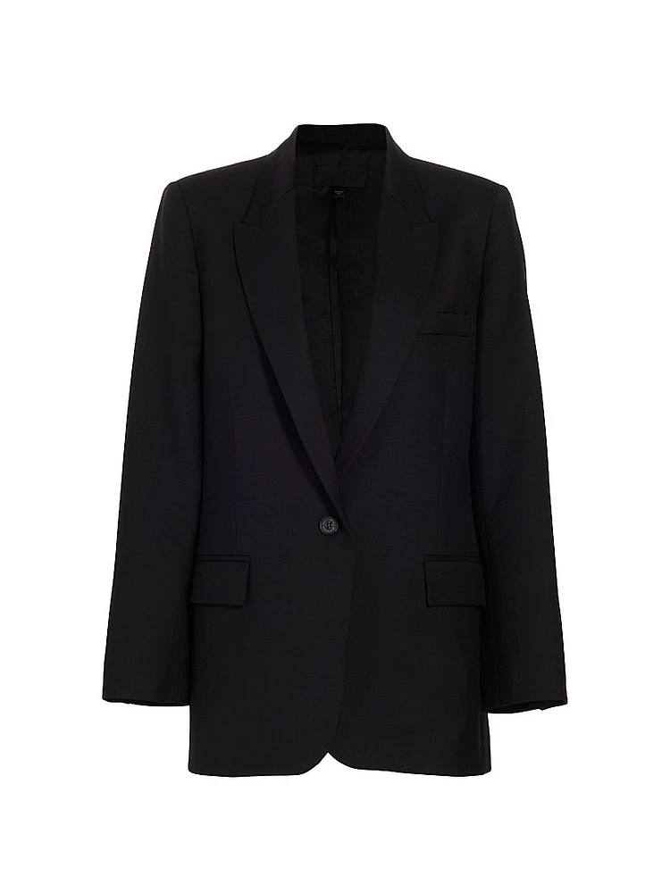 Diane Single-Breasted Wool Blazer