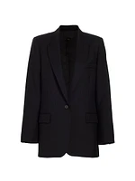 Diane Single-Breasted Wool Blazer