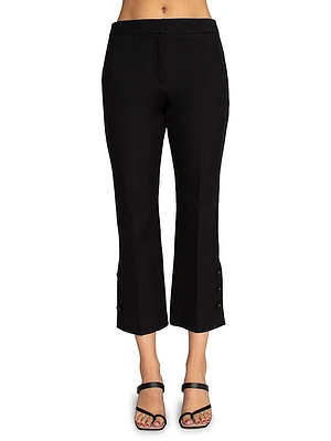 Ore Cropped Boot-Cut Pants