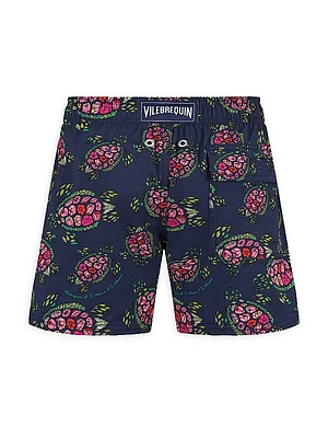 Little Boy's & Boy's Turtle Swim Trunks