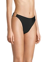 Peri Ring-Embellished Bikini Bottom