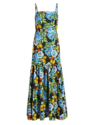 Cordiela Silk Floral Maxi Dress