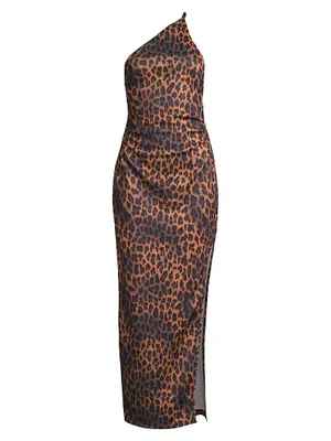 Strappy Asymmetric Maxi Dress