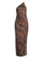 Strappy Asymmetric Maxi Dress