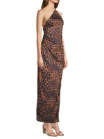 Strappy Asymmetric Maxi Dress