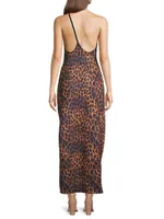 Strappy Asymmetric Maxi Dress