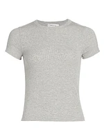 Shrunken Rib-Knit T-Shirt