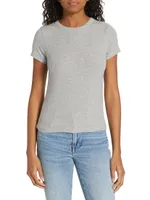 Shrunken Rib-Knit T-Shirt