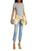 Shrunken Rib-Knit T-Shirt