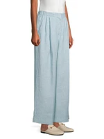 Linen Wide Leg Trousers