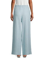 Linen Wide Leg Trousers