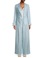 Linen Wide Leg Trousers