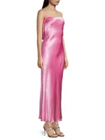 Moondance Satin Strapless Dress