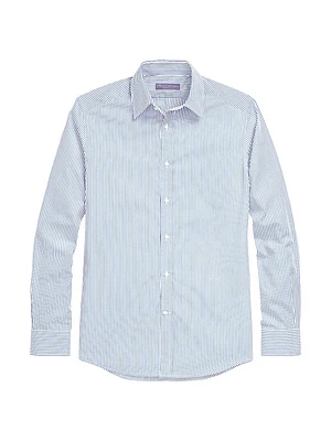 Philip NK Striped Cotton Long-Sleeve Shirt