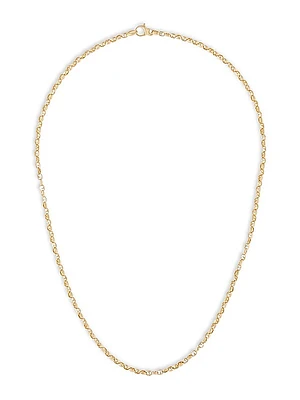Classic Medium Link 18K Gold Necklace