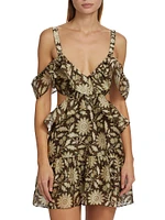 Xanita Floral Cut-Out Minidress