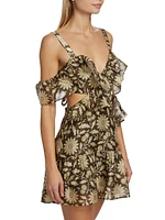 Xanita Floral Cut-Out Minidress