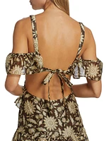 Xanita Floral Cut-Out Minidress
