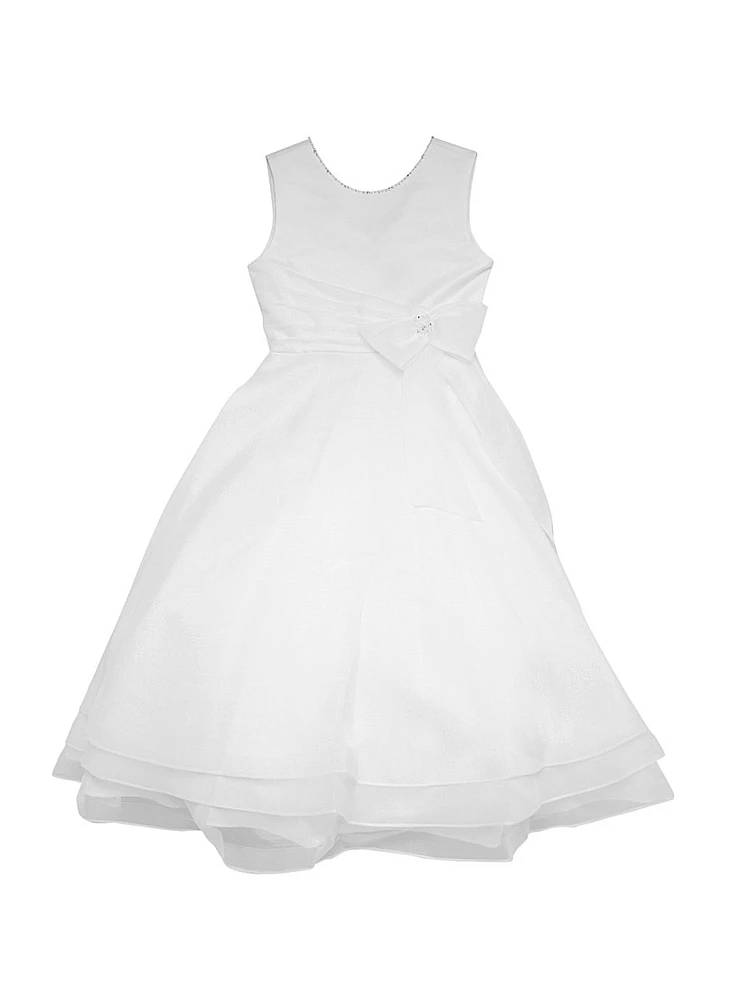 Little Girl's & Communion Organza A-Line Dress