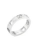 Icon 18K White Gold Star Ring