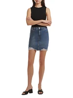 Bloom Denim Pencil Skirt