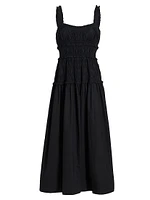 Marianne Smocked Midi-Dress