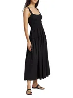 Marianne Smocked Midi-Dress