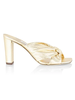 Avenue 85MM Metallic Leather Sandals