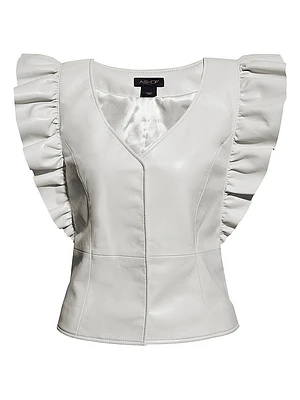 Sylvia Recycled Leather Top