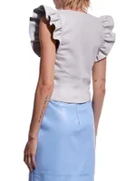 Sylvia Recycled Leather Top