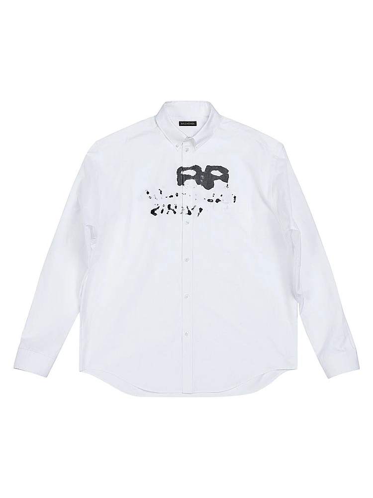 Hand Drawn BB Icon Long Sleeve Shirt Large Fit