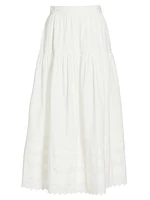 Sebastiane Tiered Cotton Maxi Skirt