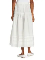 Sebastiane Tiered Cotton Maxi Skirt