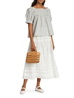 Sebastiane Tiered Cotton Maxi Skirt