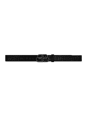 BB Thin Belt Crocodile Embossed