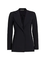 Alex Jersey Single-Button Blazer