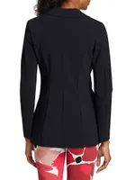 Alex Jersey Single-Button Blazer