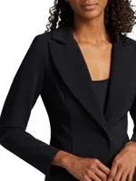 Alex Jersey Single-Button Blazer