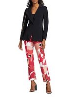 Alex Jersey Single-Button Blazer