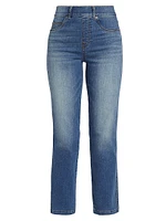 Straight-Leg Ankle Jeans
