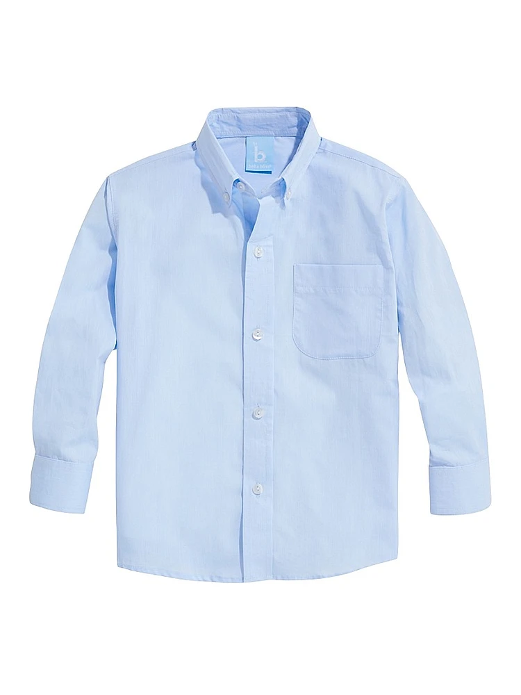 Little Boy's & Boy's Poplin Button-Up Shirt