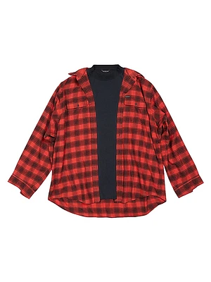 Oversized Trompe L'oeil Shirt