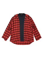 Oversized Trompe L'oeil Shirt