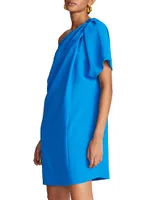 Karsyn One-Shoulder Crepe Minidress